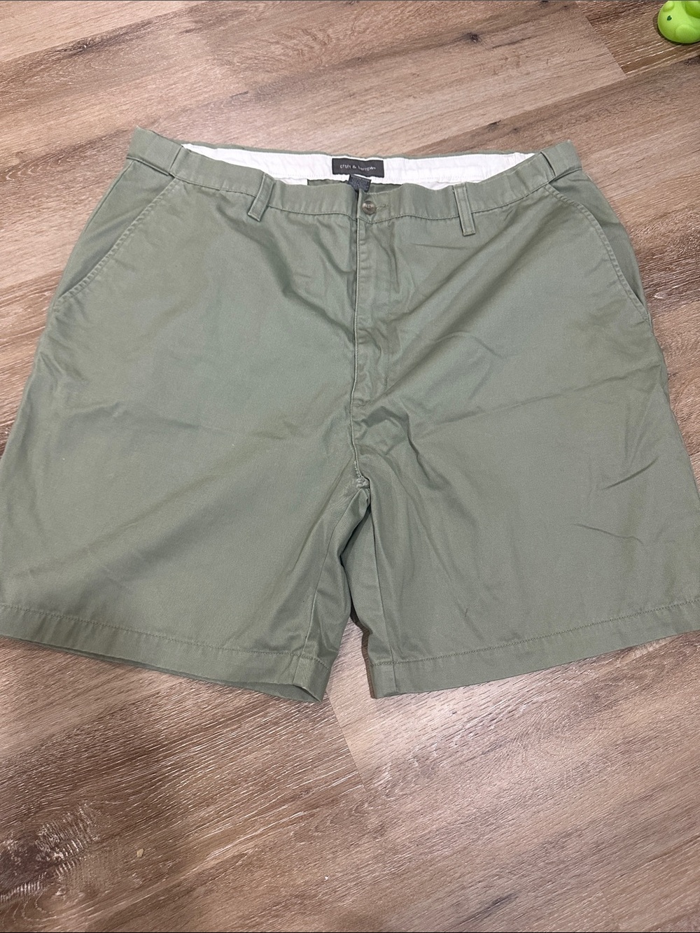 croft & barrow Olive Flat-Front Chino Shorts